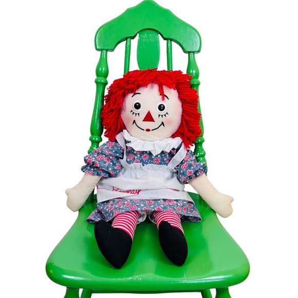 Applause Other - Vintage Raggedy Ann Doll 85th Birthday Red Yarn‎ Hair Classic I Love You Heart